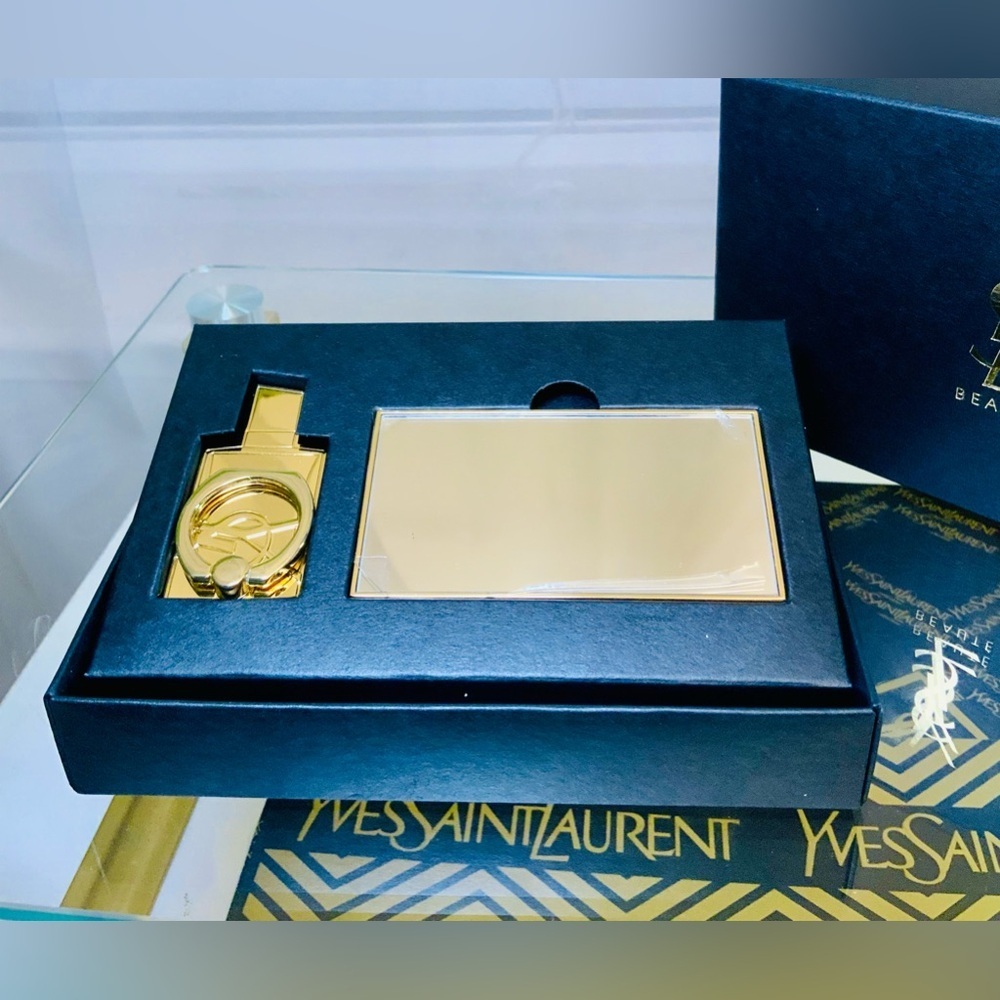 Yves Saint Laurent YSL Phone Ring and Mirror SET New With Box - Picture 11 of 11